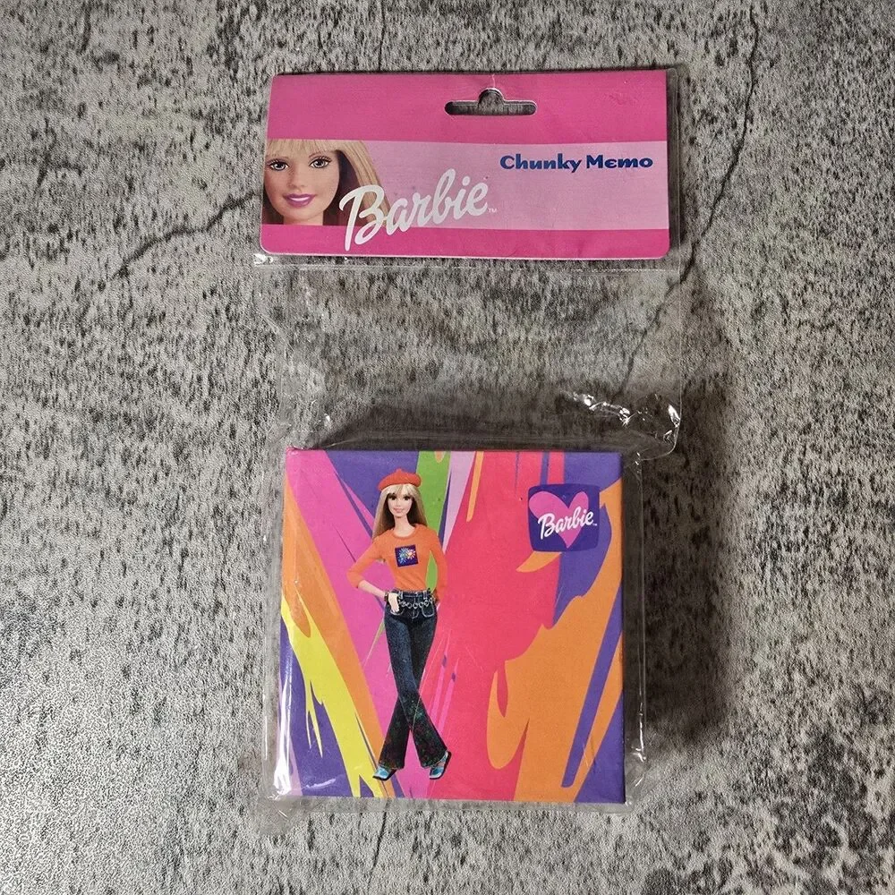 New Barbie Y2K  Memo Pad Stationery Sealed Packaging NOS Notes Barbiecore